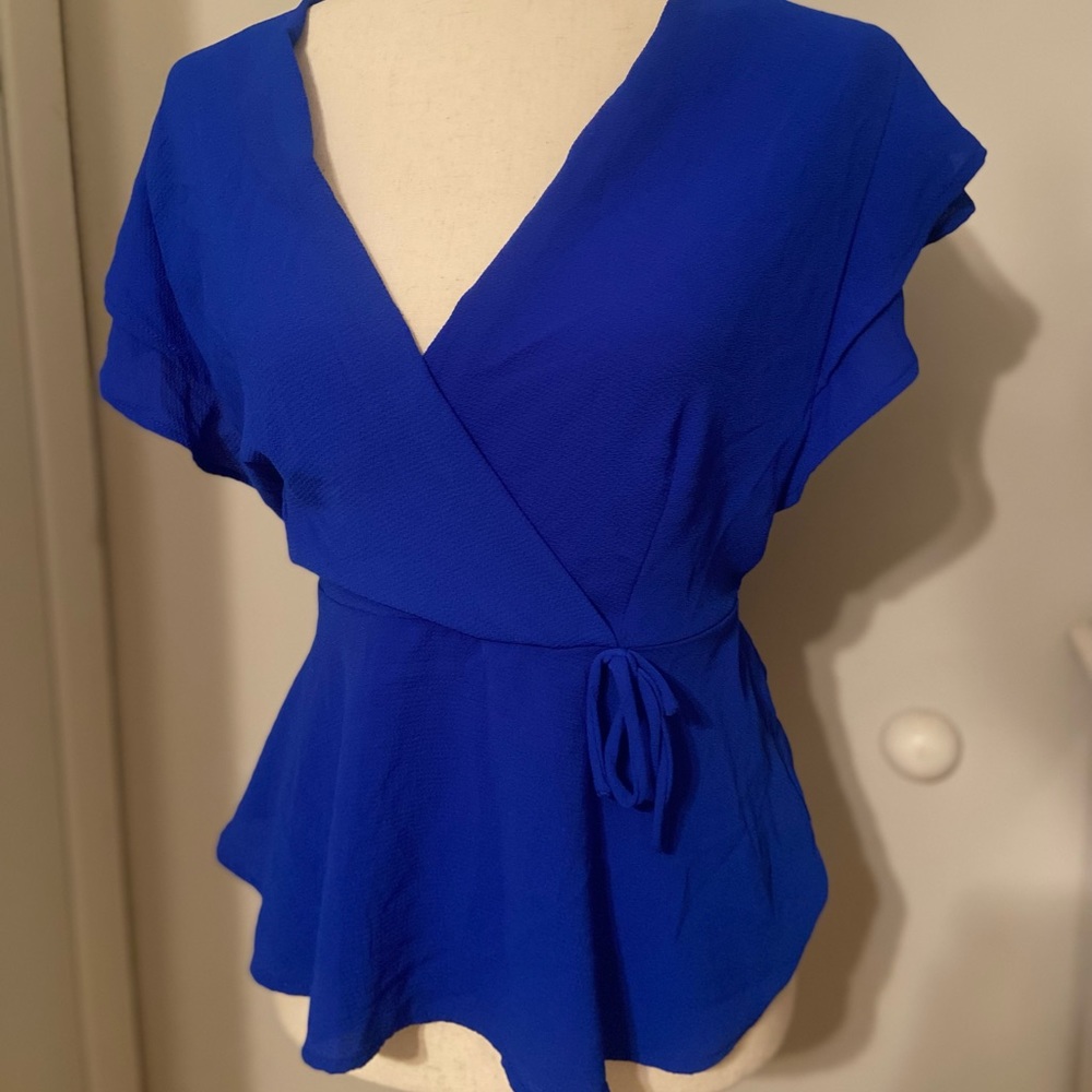 Royal Blue Blouse